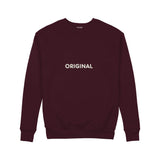 Original Sweatshirt — Bordo — Ön