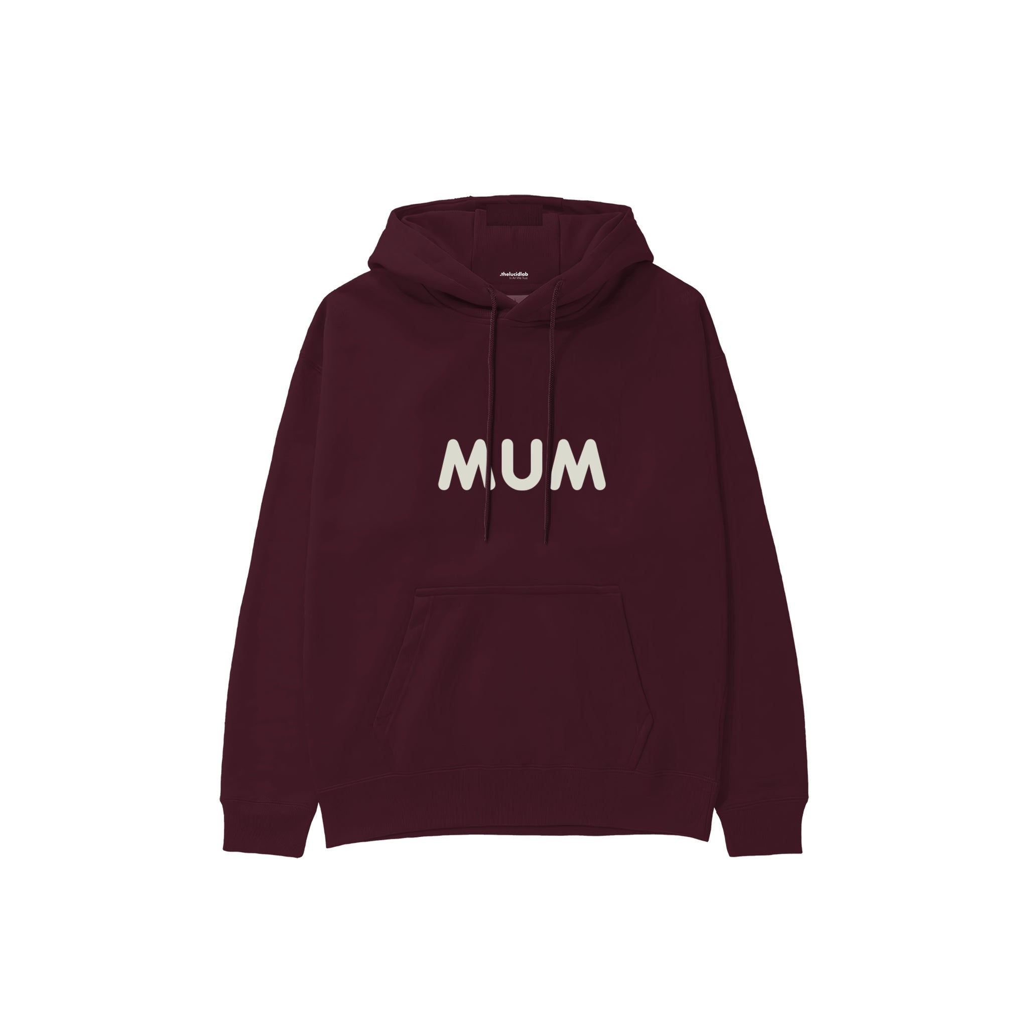 Mum Hoodie — Bordo — Ön