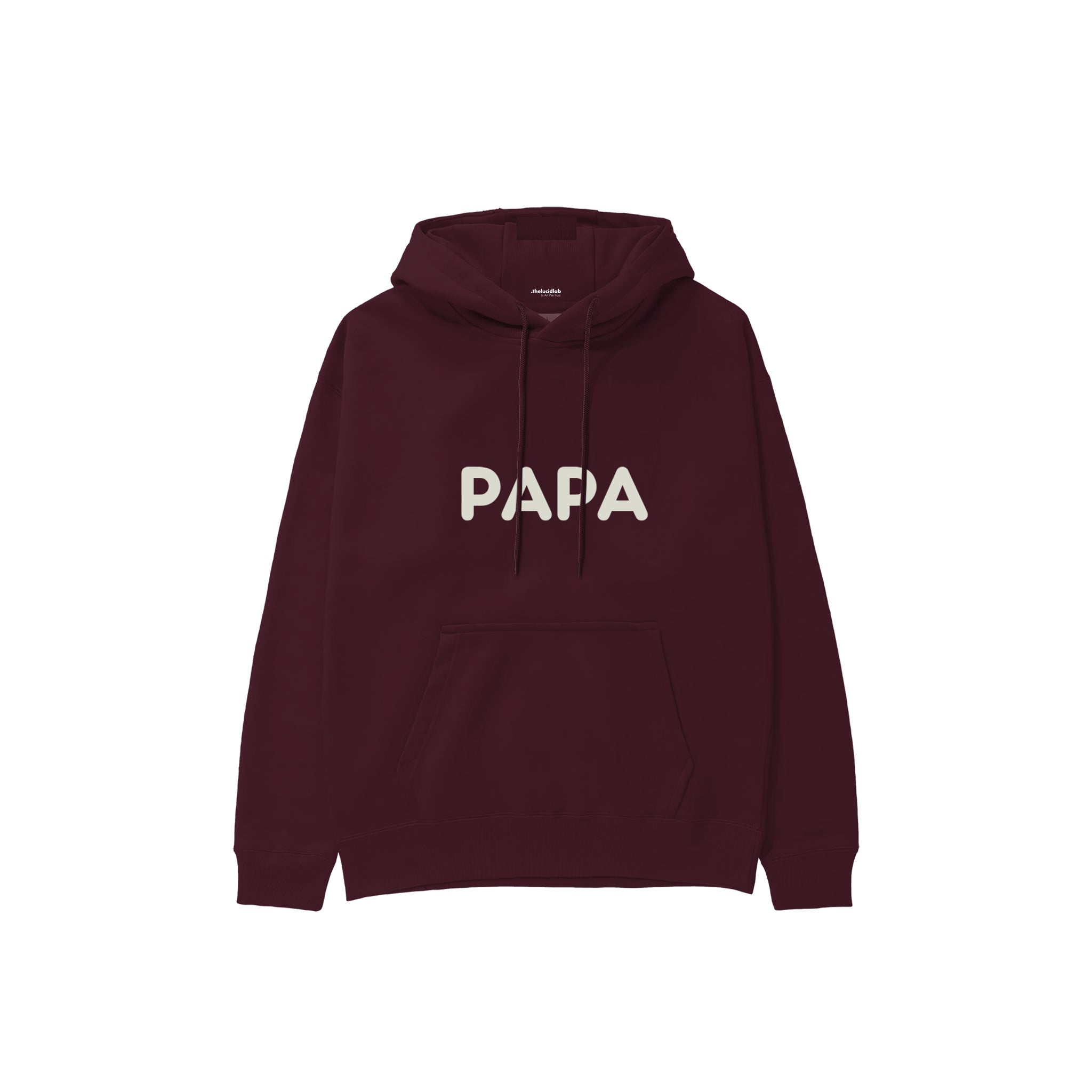 Papa Hoodie — Bordo — Ön