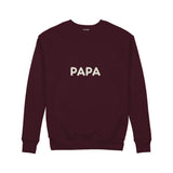 Papa Sweatshirt — Bordo — Ön