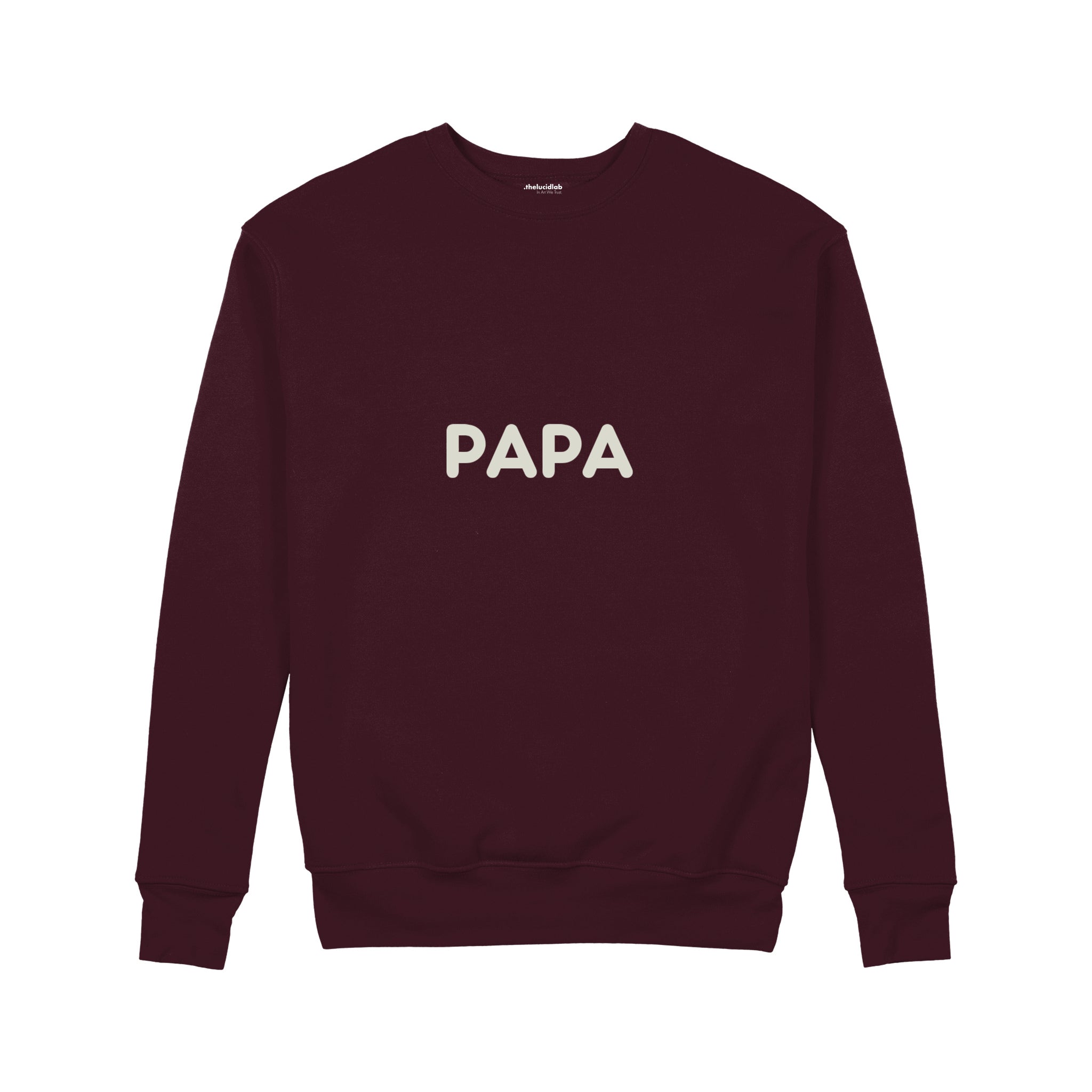 Papa Sweatshirt — Bordo — Ön