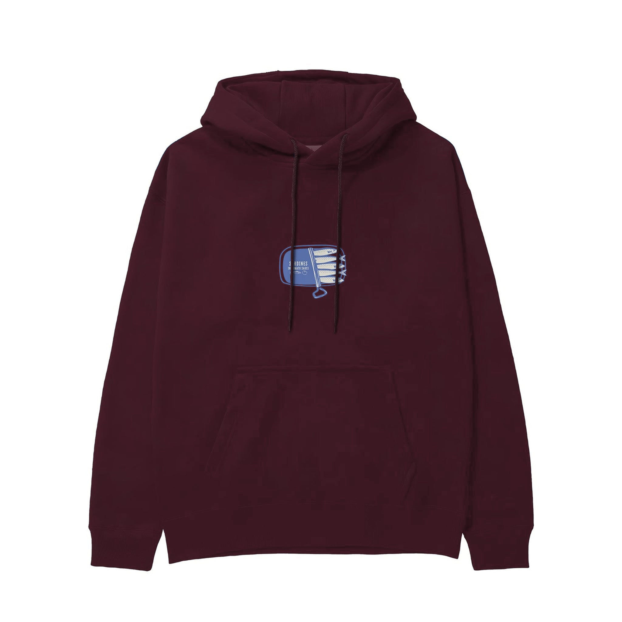Sardines Hoodie — Bordo — Görsel 2
