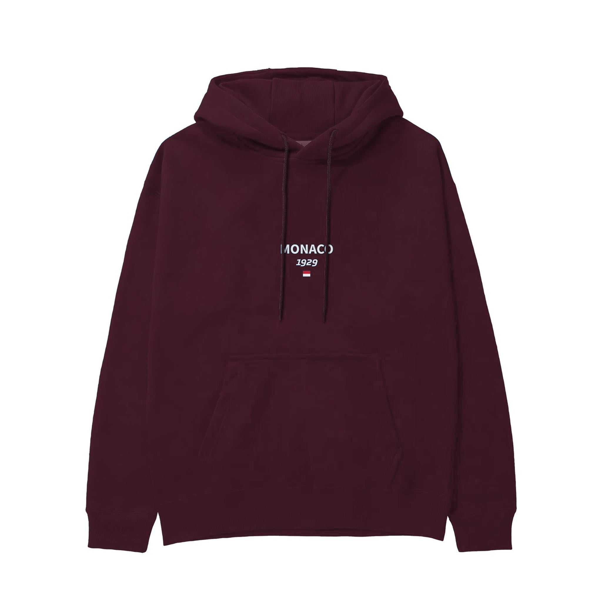 Circuit de Monaco Artwork Hoodie — Bordo — Görsel 2