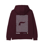 Imola Circuit Artwork Hoodie — Bordo — Görsel 1