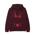 Red Bikini Hoodie — Bordo — Görsel 1