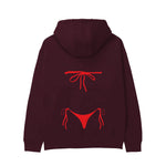 Red Bikini Hoodie — Bordo — Görsel 2