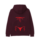 Red Bikini Hoodie — Bordo — Görsel 2