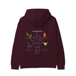 Margarita Hoodie — Bordo — Görsel 1