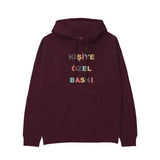Kişiye Özel Baskılı Hoodie — Bordo — Görsel 1