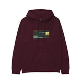 Nighthawks Hoodie — Bordo — Görsel 1