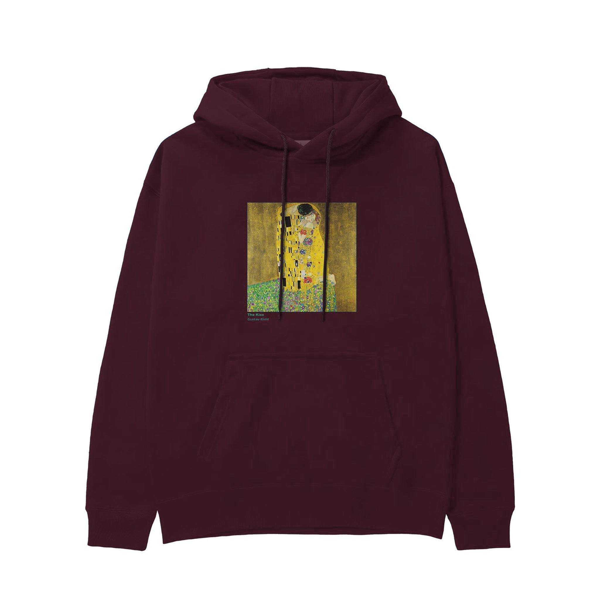 The Kiss Hoodie — Bordo — Görsel 1