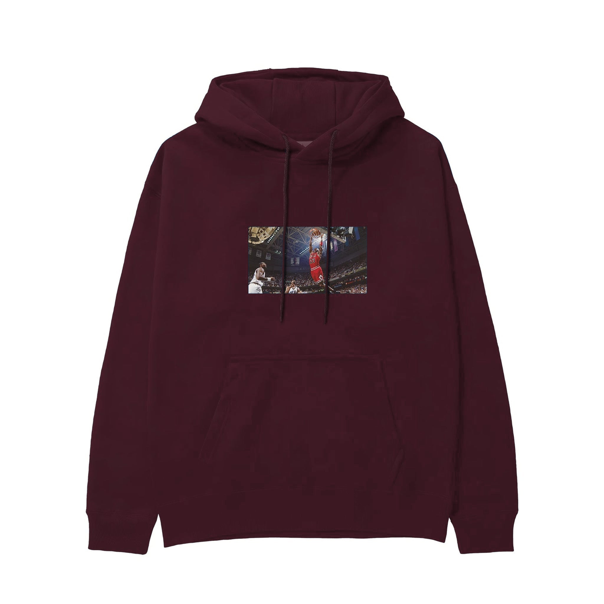 Michael Jordan Chicago Bulls 1997 Hoodie — Bordo — Görsel 1