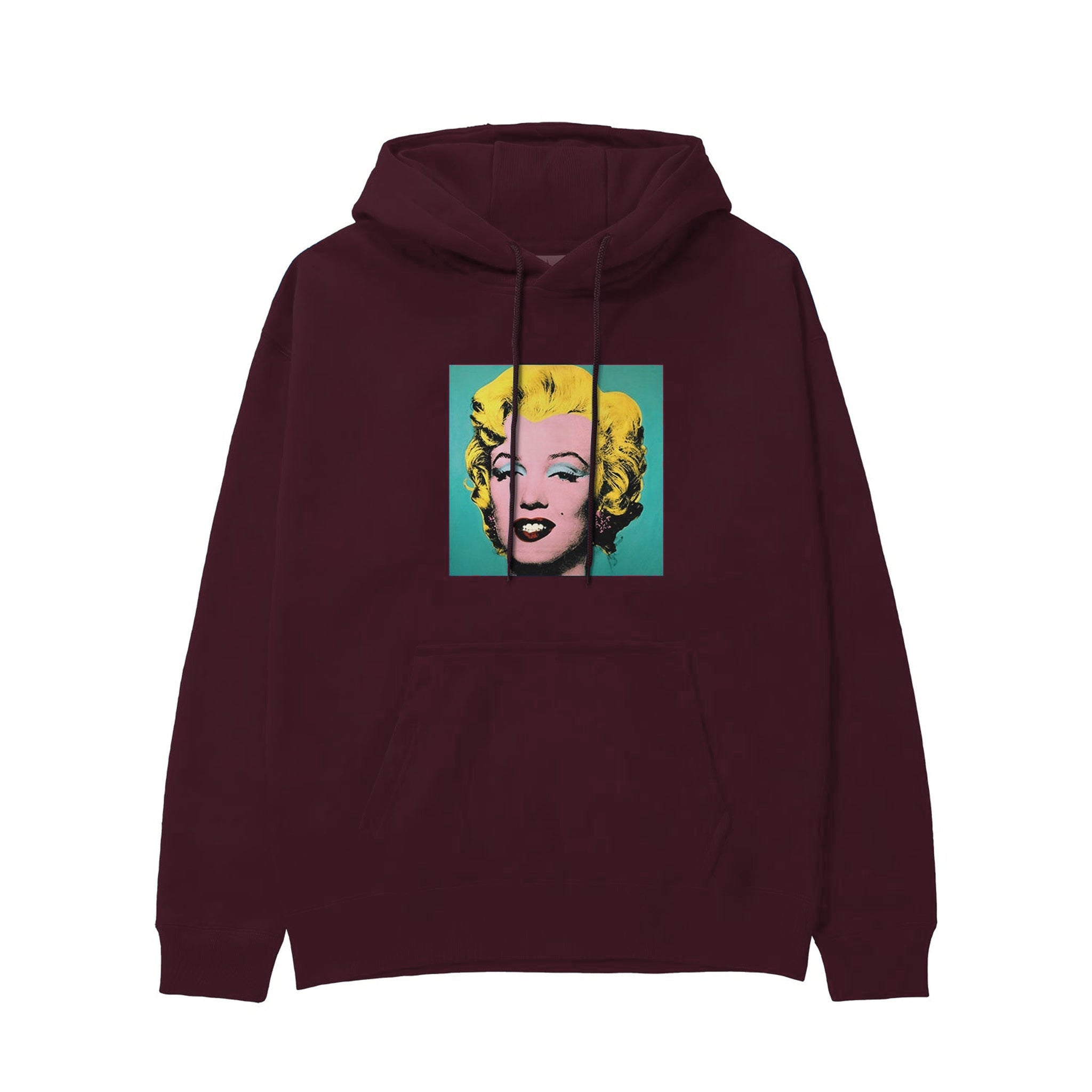 Andy Warhol / Marilyn Monroe Blue Hoodie — Bordo — Görsel 1