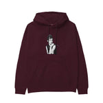Audrey Hepburn Hoodie — Bordo — Görsel 1