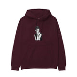 Audrey Hepburn Hoodie — Bordo — Görsel 1