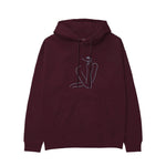 Women / Kadın Silüeti Hoodie — Bordo — Görsel 1