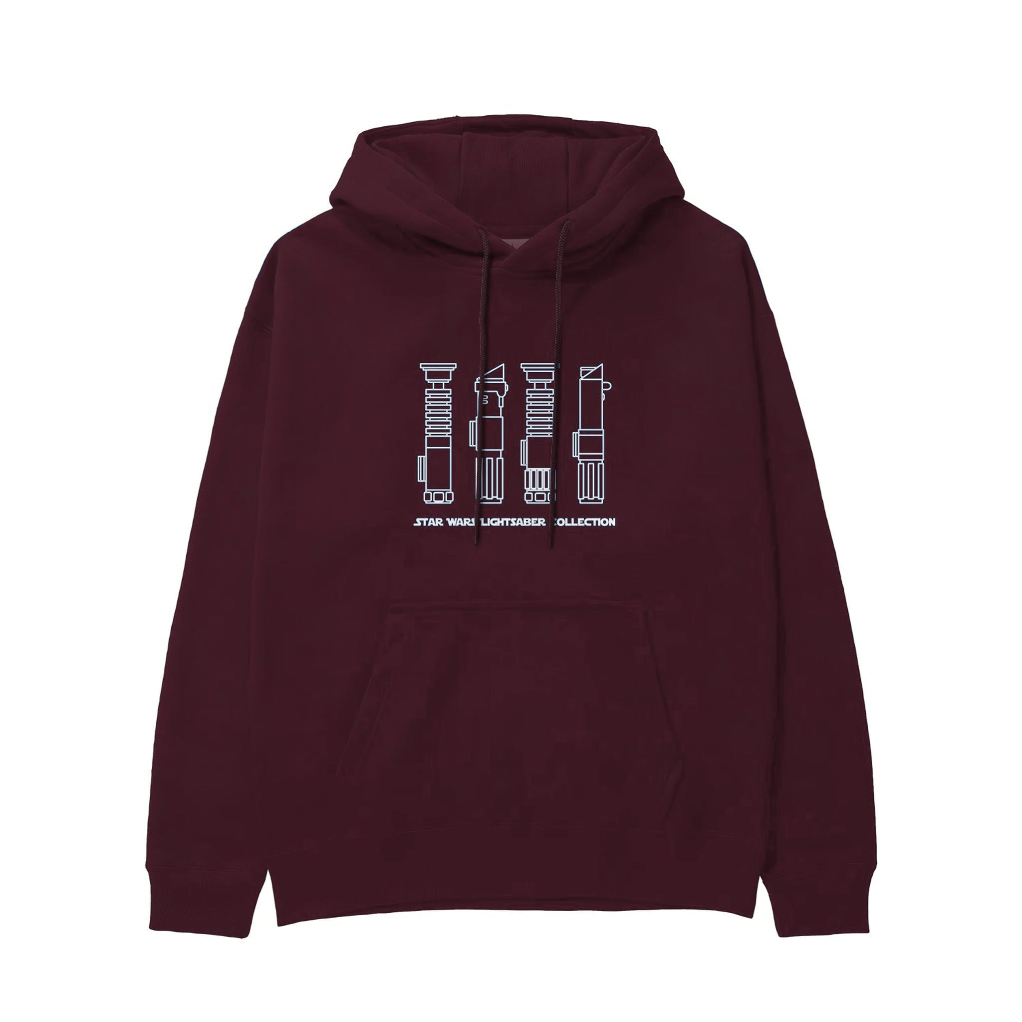 Star Wars Lightsaber Collection Hoodie — Bordo — Görsel 1