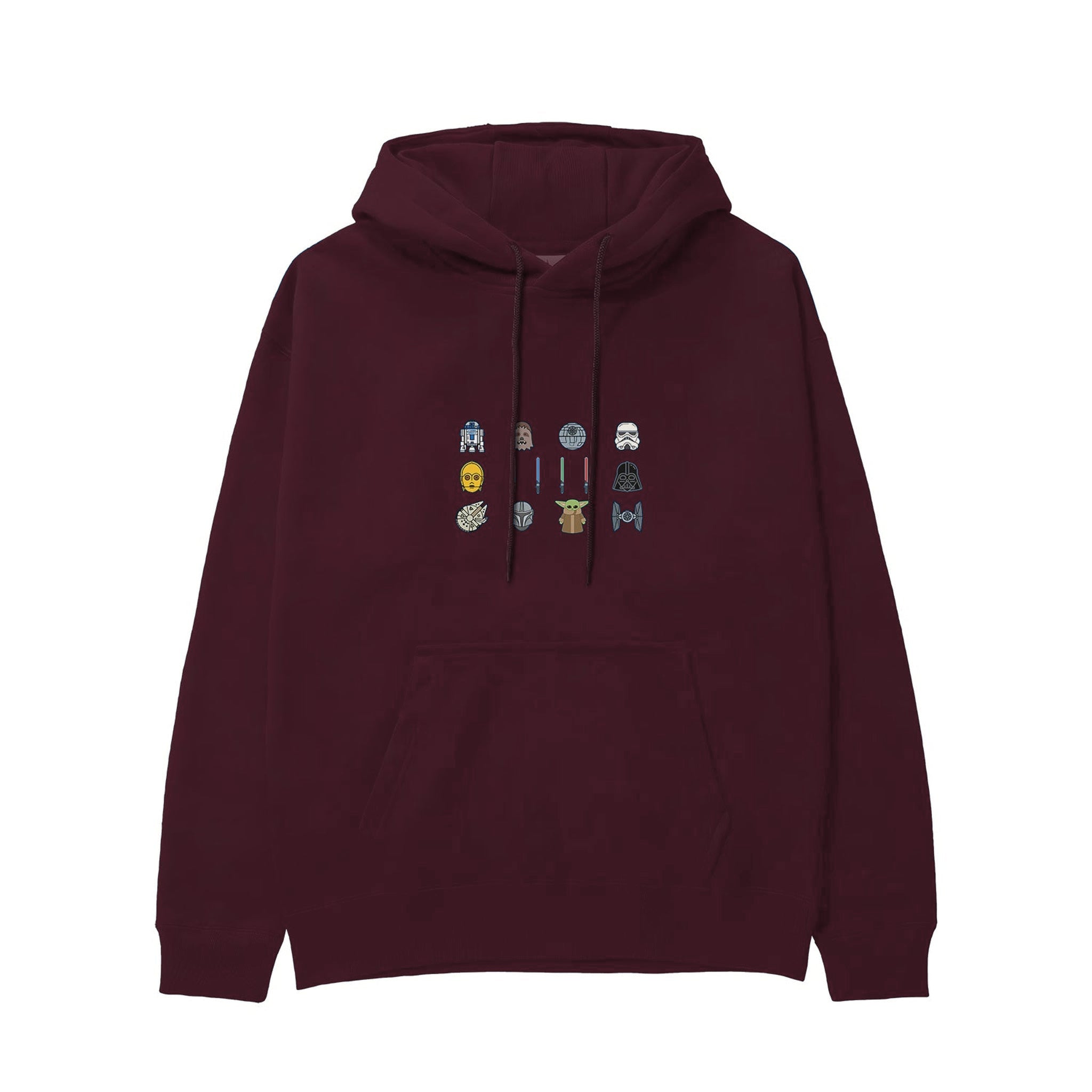 Star Wars Icons Hoodie — Bordo — Görsel 1