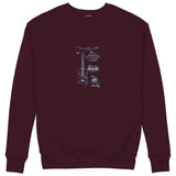 Fender Stratocaster Gitar Sweatshirt — Bordo — Görsel 1