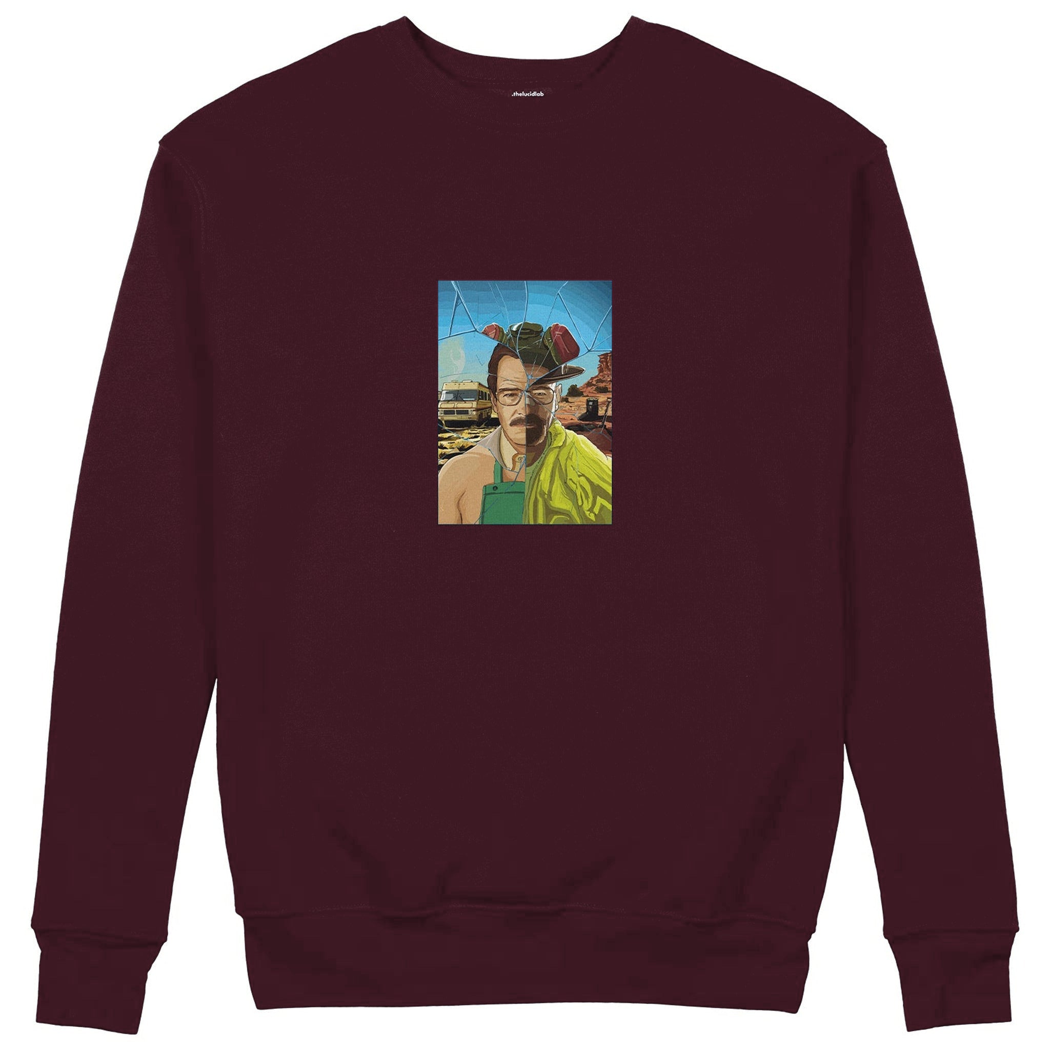 Walter White / Heisenberg Sweatshirt — Bordo — Görsel 1