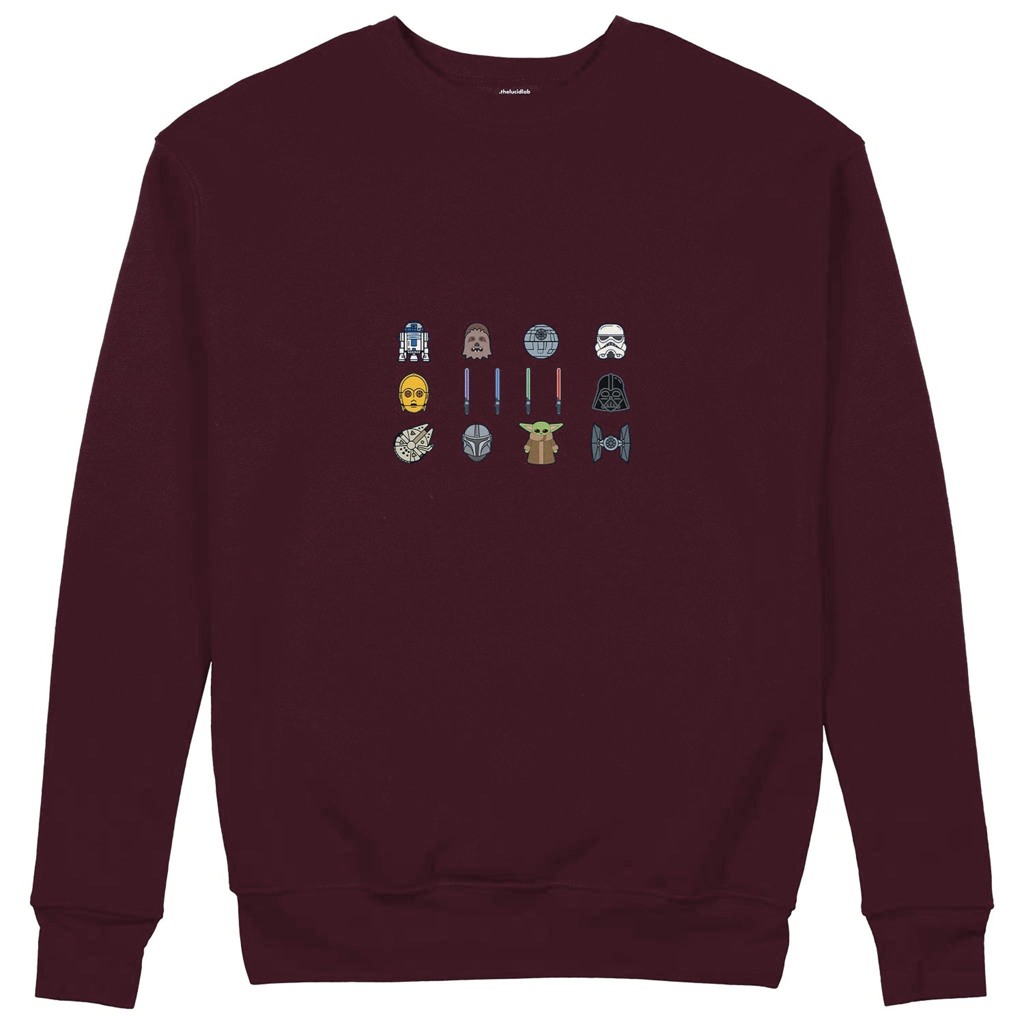 Star Wars Icons Sweatshirt — Bordo — Görsel 1