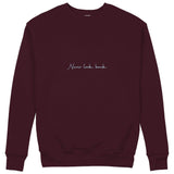 Never Look Back Sweatshirt — Bordo — Görsel 1