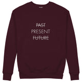 Past Present Future Sweatshirt — Bordo — Ön