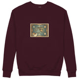 Avatar The Last Airbender Map Sweatshirt — Bordo — Görsel 1