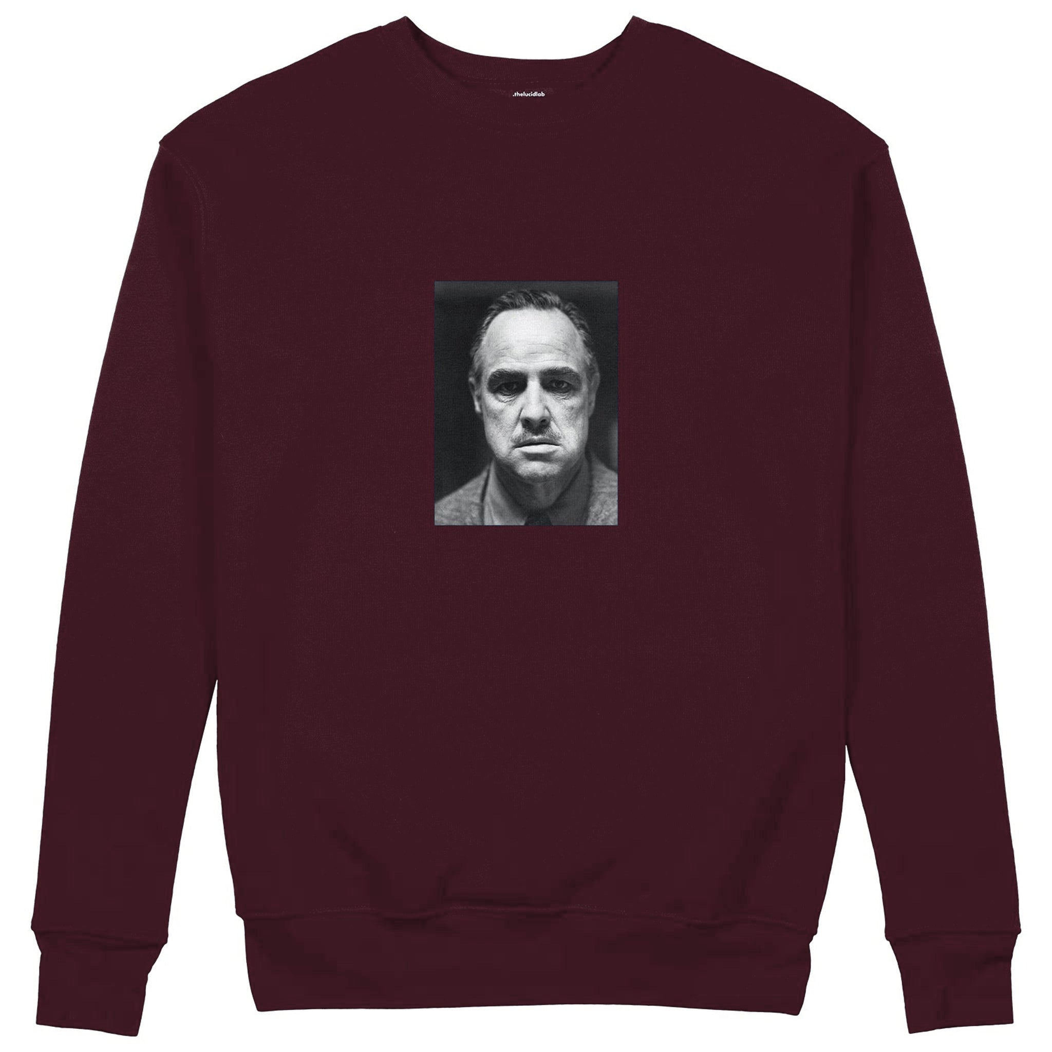 Marlon Brando / Godfather 1972 Sweatshirt — Bordo — Görsel 1