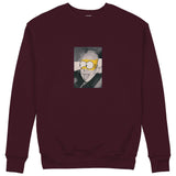 Albert Einstein / Homer Simpson Sweatshirt — Bordo — Görsel 1