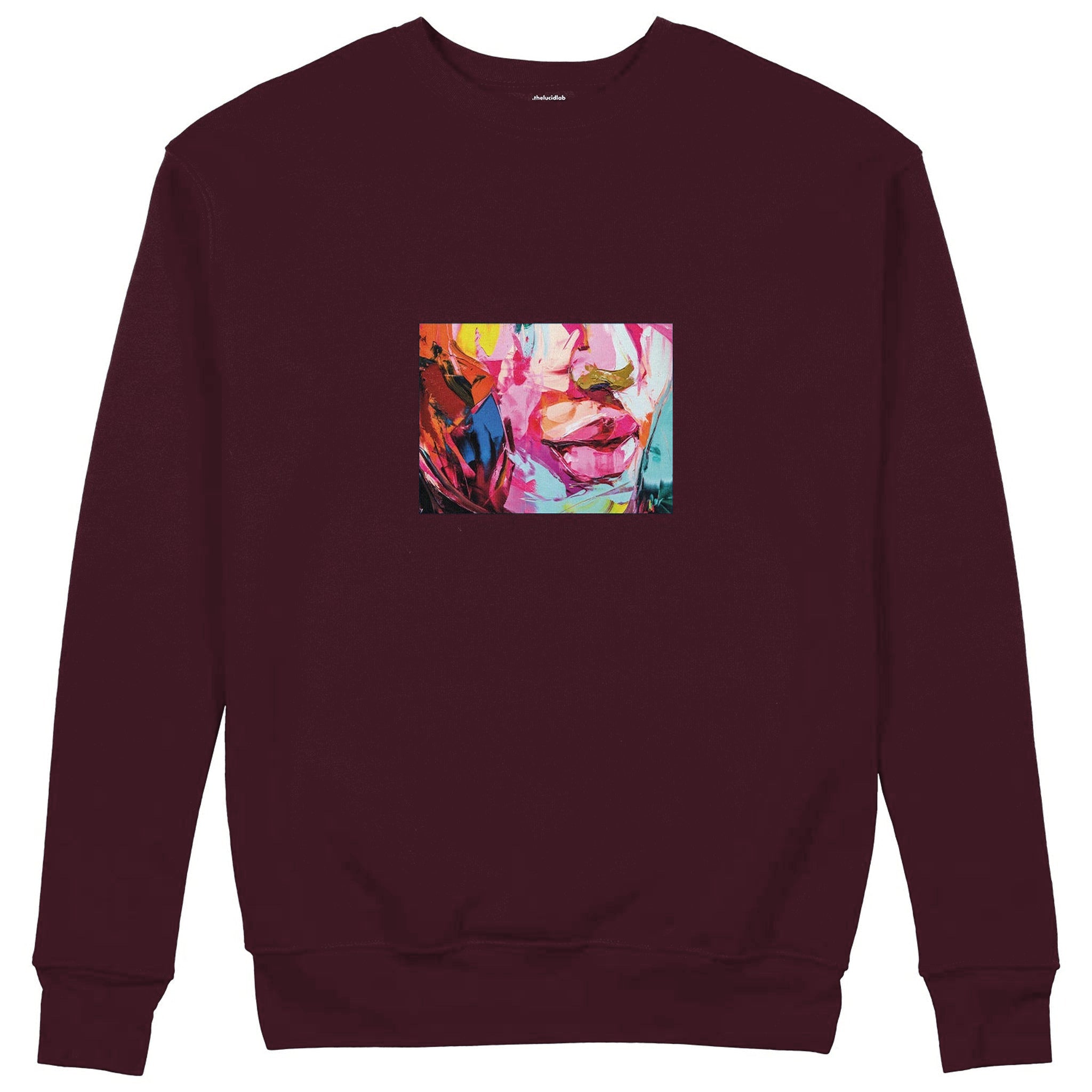Lips Sweatshirt — Bordo — Görsel 1