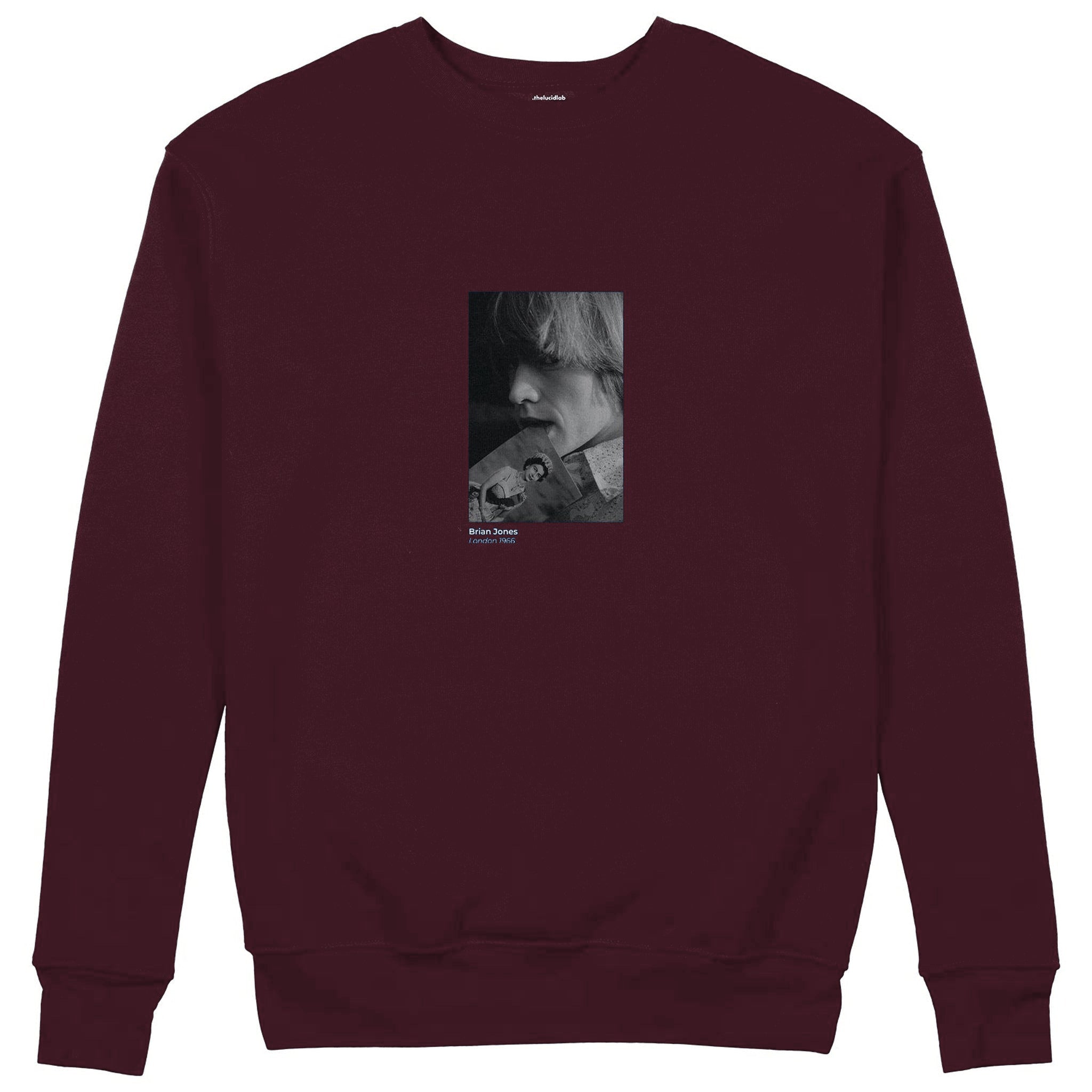 Brian Jones London 1966 Sweatshirt — Bordo — Görsel 1