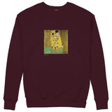 The Kiss Sweatshirt — Bordo — Görsel 1