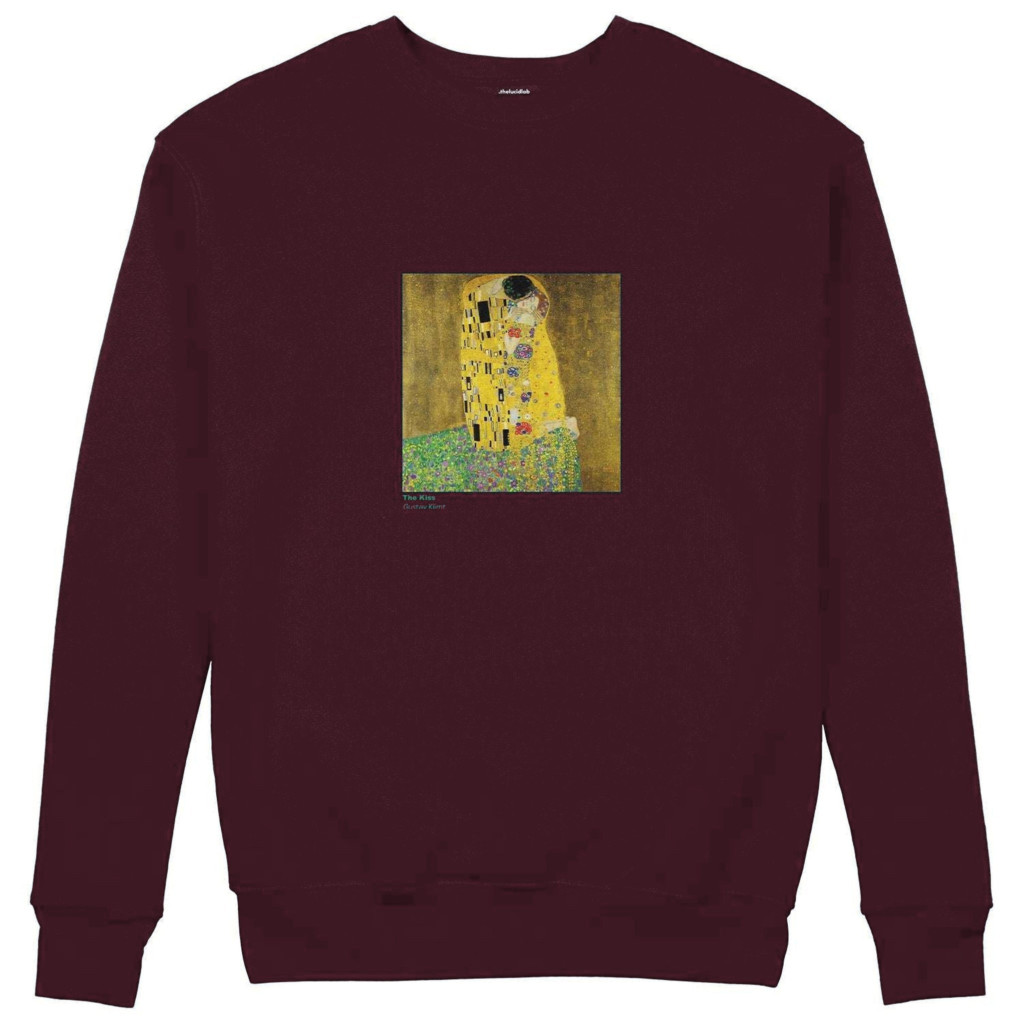 The Kiss Sweatshirt — Bordo — Görsel 1