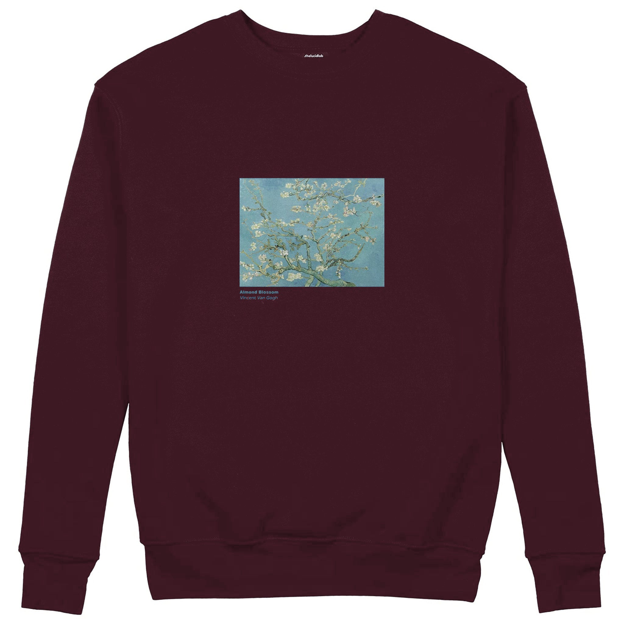 Almond Blossoms Sweatshirt — Bordo — Görsel 1