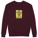 Sunflowers Sweatshirt — Bordo — Görsel 1