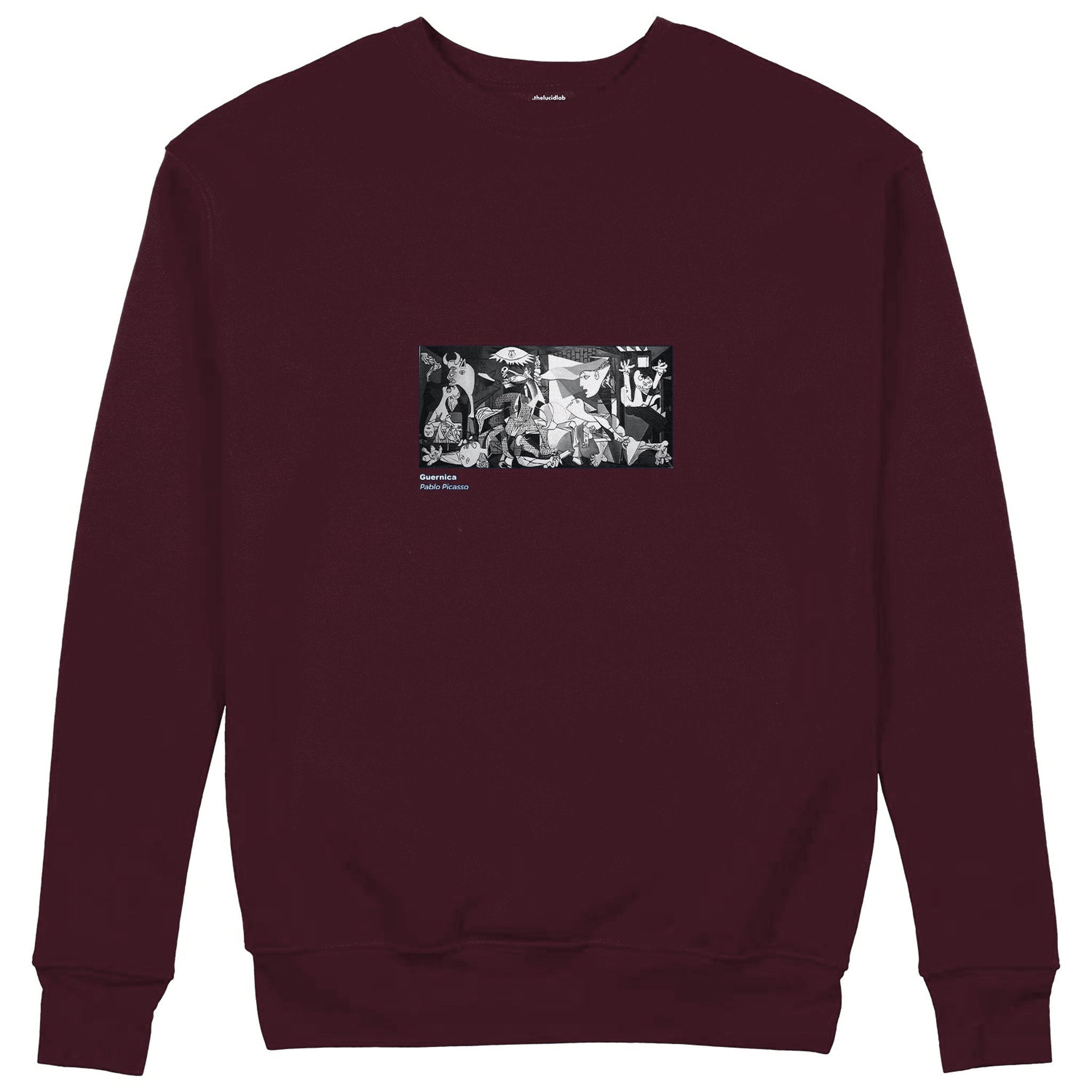 Guernica Sweatshirt — Bordo — Görsel 1
