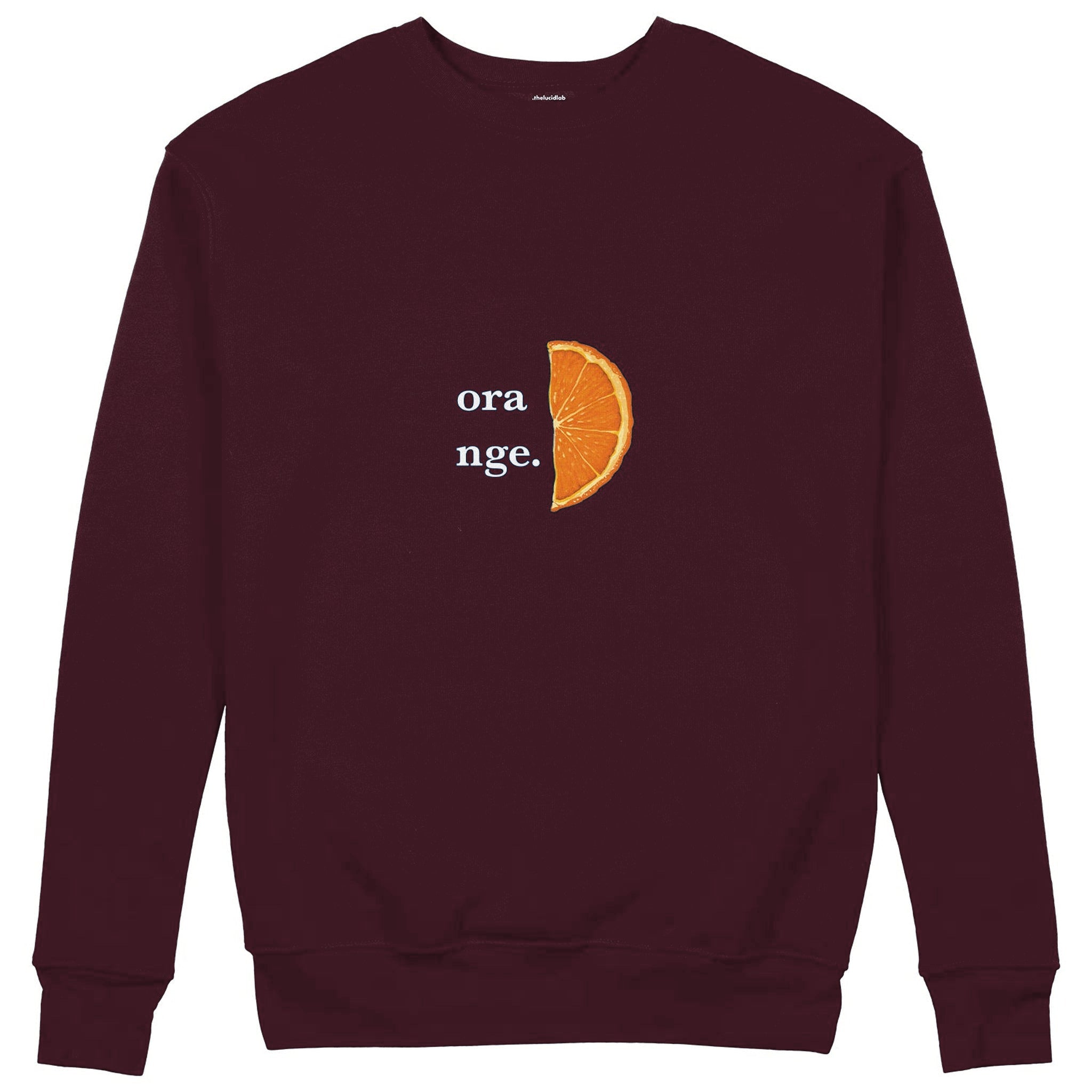 Orange Sweatshirt — Bordo — Görsel 1