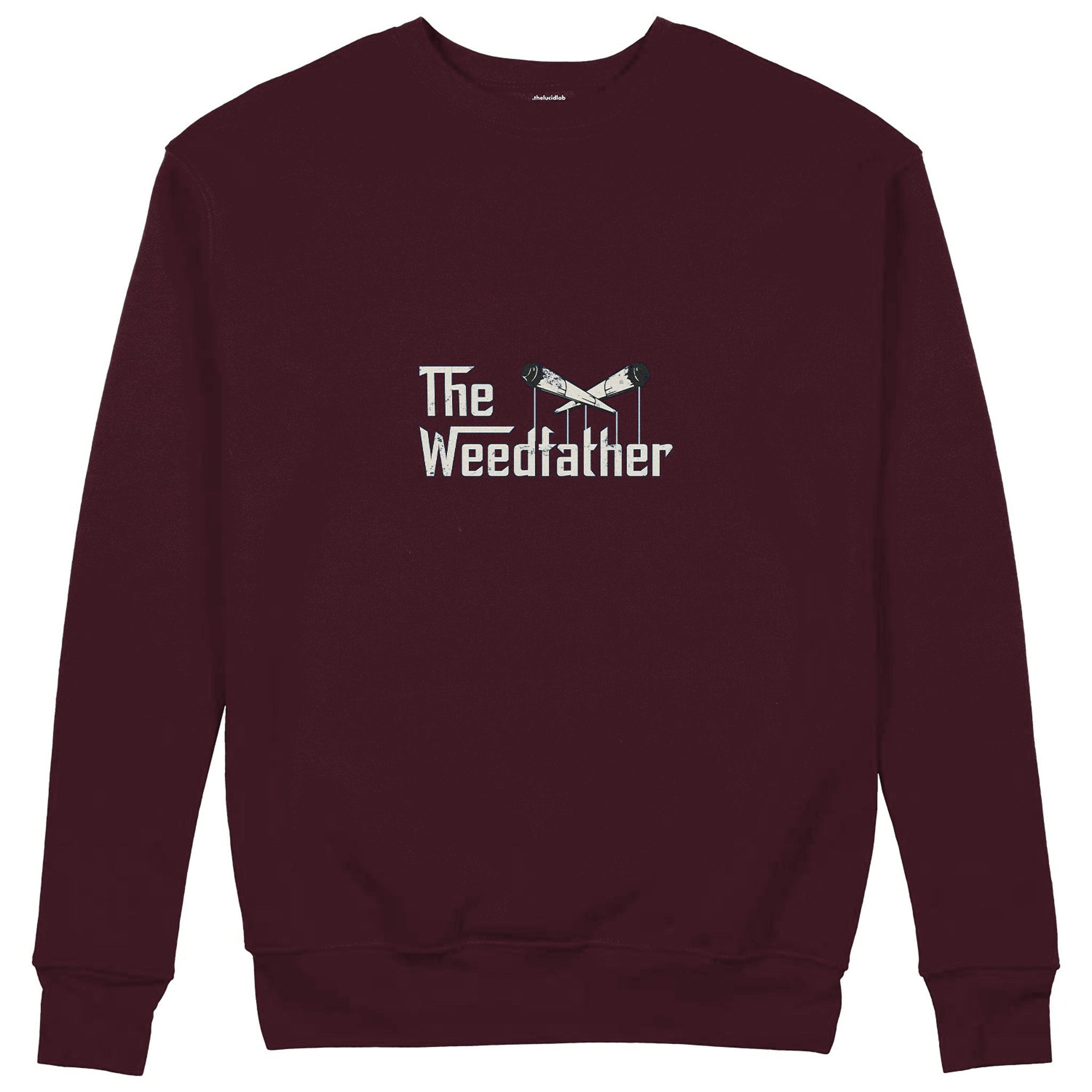 The Weedfather Sweatshirt — Bordo — Görsel 1