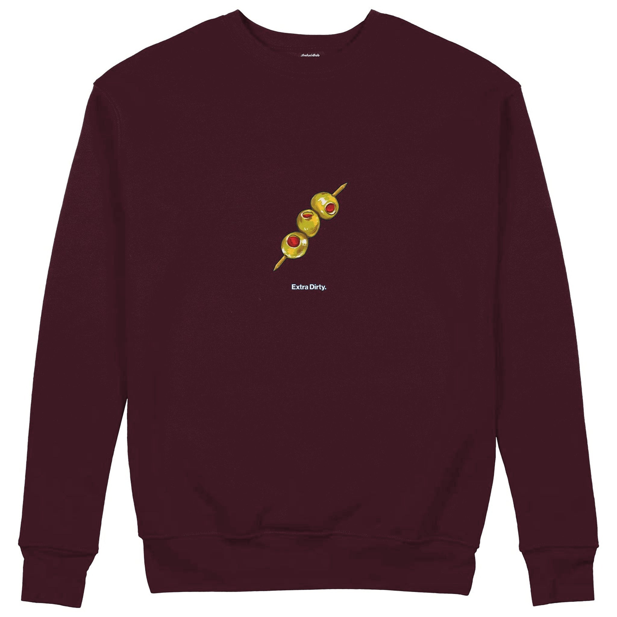 Extra Dirty Sweatshirt — Bordo — Görsel 1
