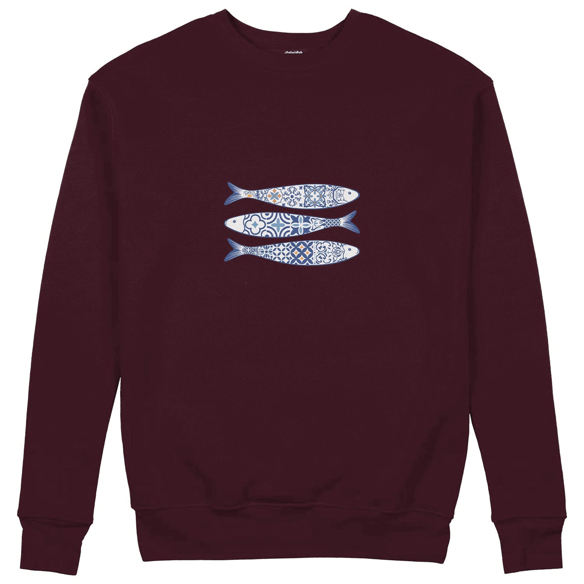 Mediterraneo Sweatshirt — Bordo — Görsel 1