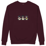 Diplomatic Monkeys Sweatshirt — Bordo — Görsel 1
