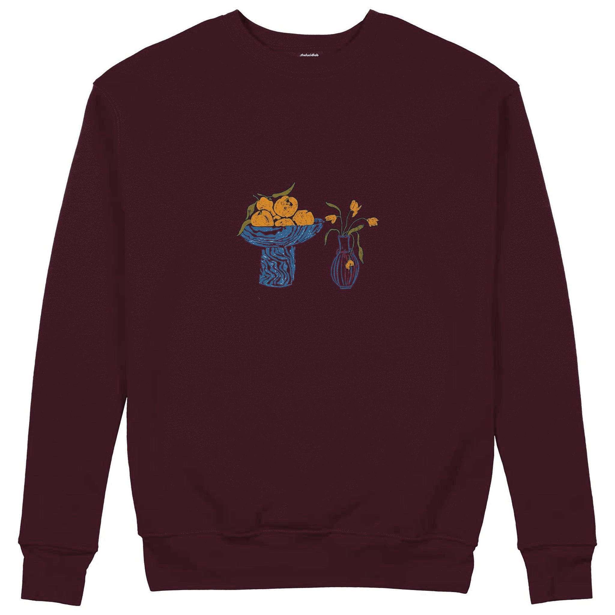 Dolce Calma Sweatshirt — Bordo — Görsel 1