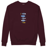 Marine Pattern Study Sweatshirt — Bordo — Ön