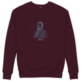 Vincent Van Gogh Autoportrait 1887 Sweatshirt — Bordo — Görsel 1