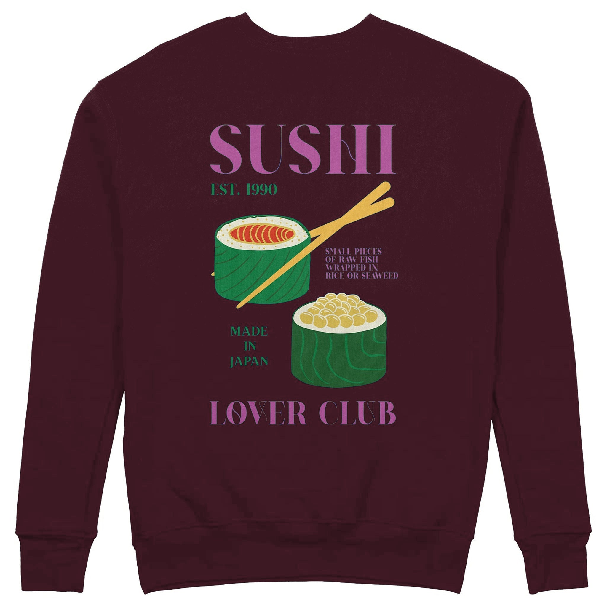Roll With It Sweatshirt — Bordo — Görsel 1