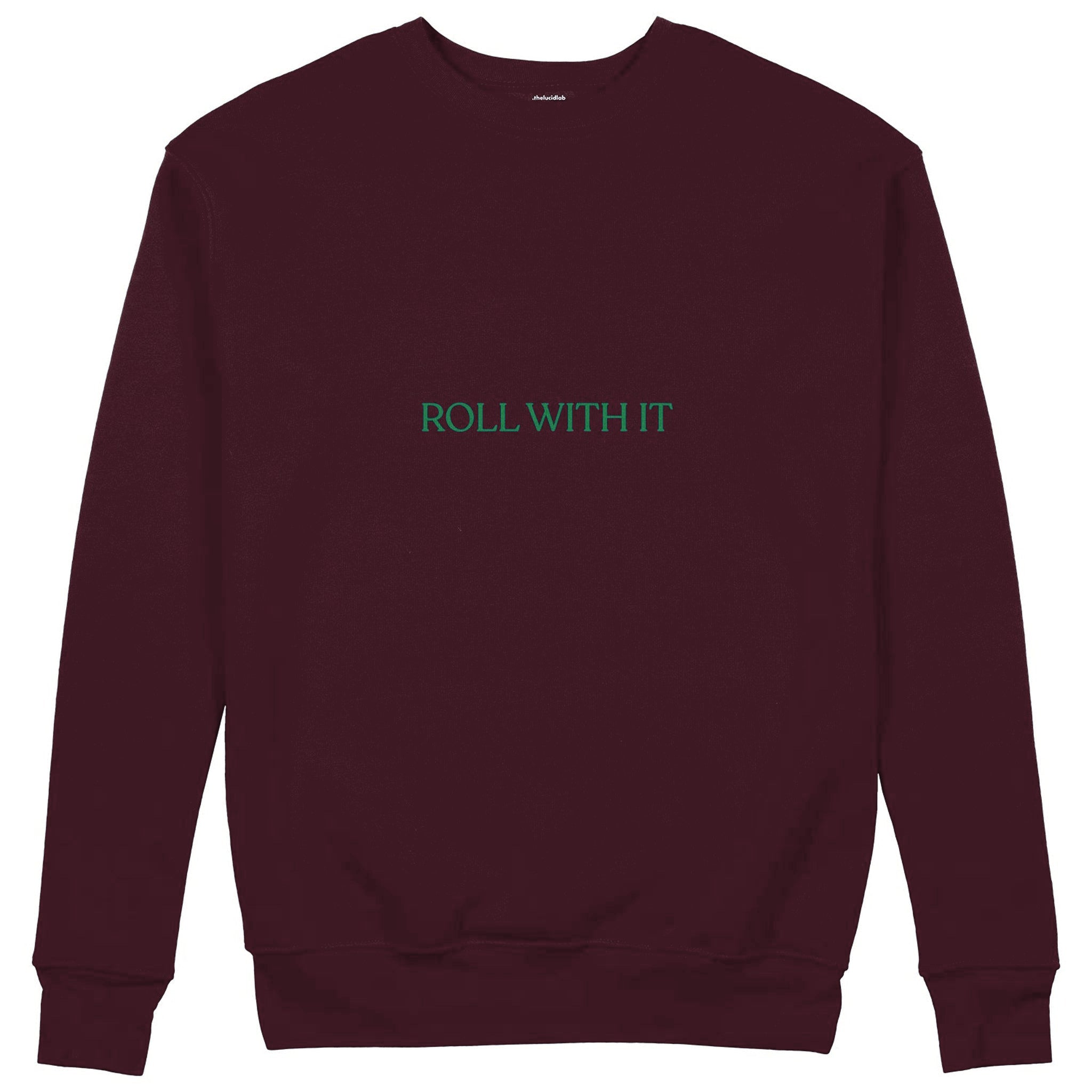 Roll With It Sweatshirt — Bordo — Görsel 2