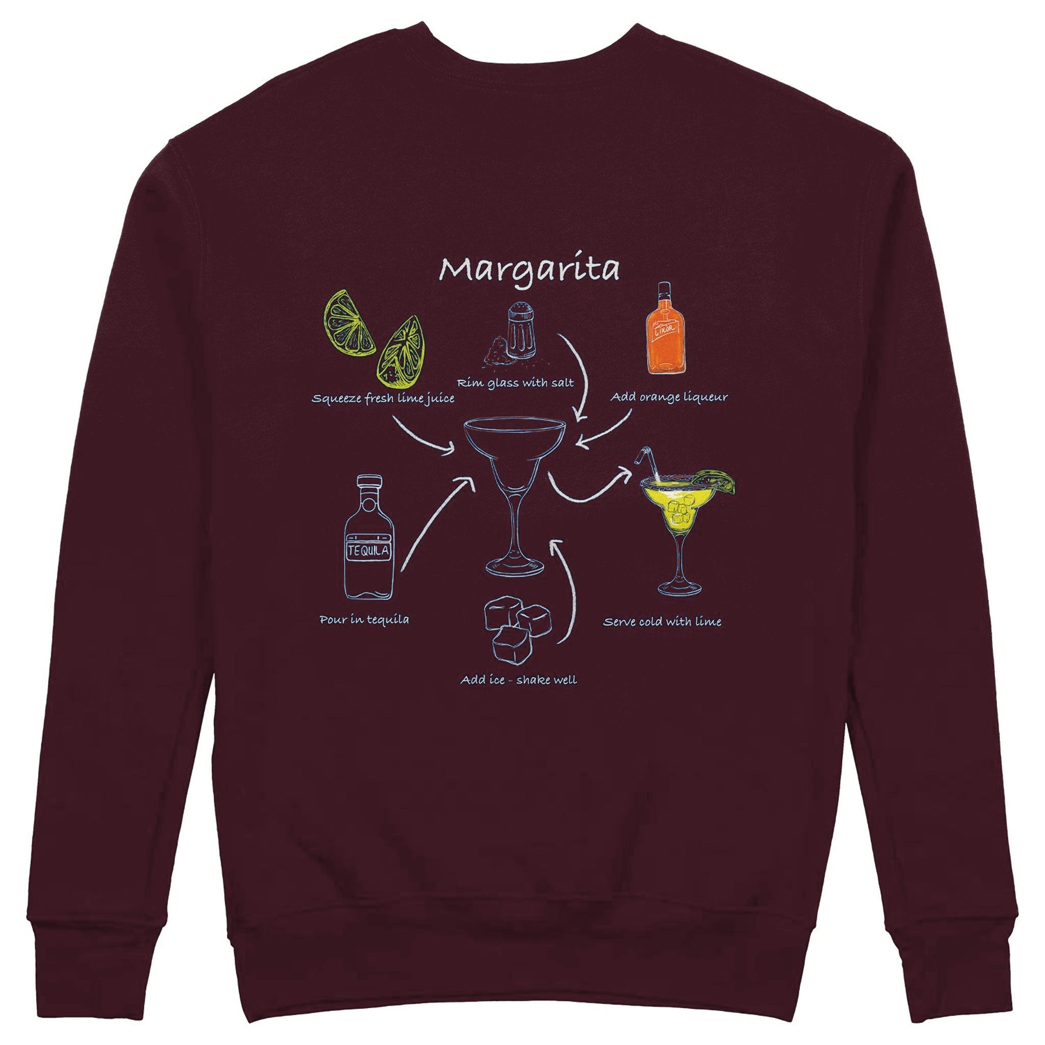 Margarita Sweatshirt — Bordo — Görsel 1