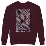 Silverstone Circuit Artwork Sweatshirt — Bordo — Görsel 1