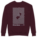 Silverstone Circuit Artwork Sweatshirt — Bordo — Görsel 1